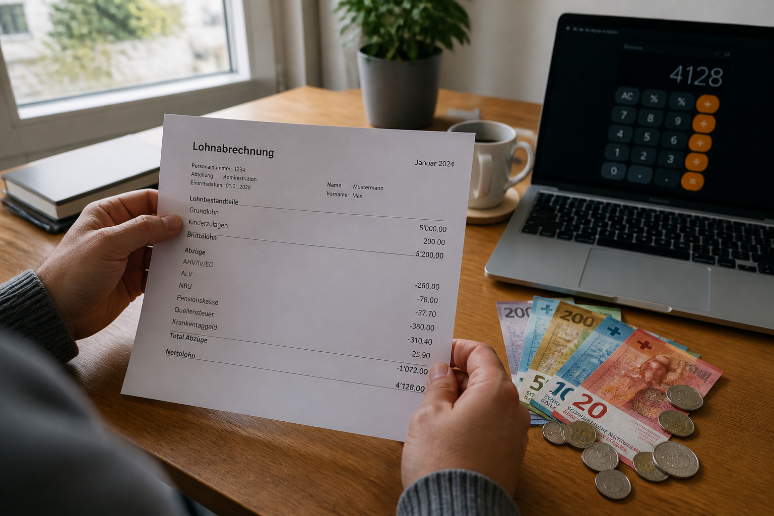 Salaire brut en net en Suisse : le calcul simple et rapide