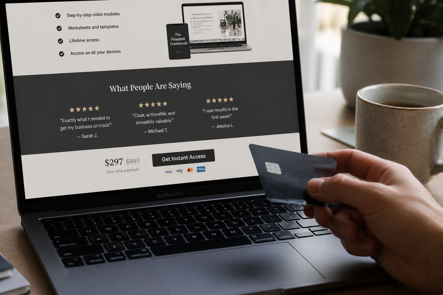 Page de vente de formation : les éléments qui rassurent avant achat